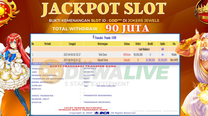 bukti jp dewalive #67 bukti jp dewalive #67